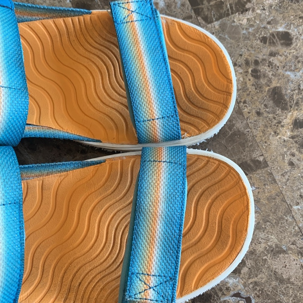 Keen Blue and Orange Outdoor Sandals - Picture 13 of 16